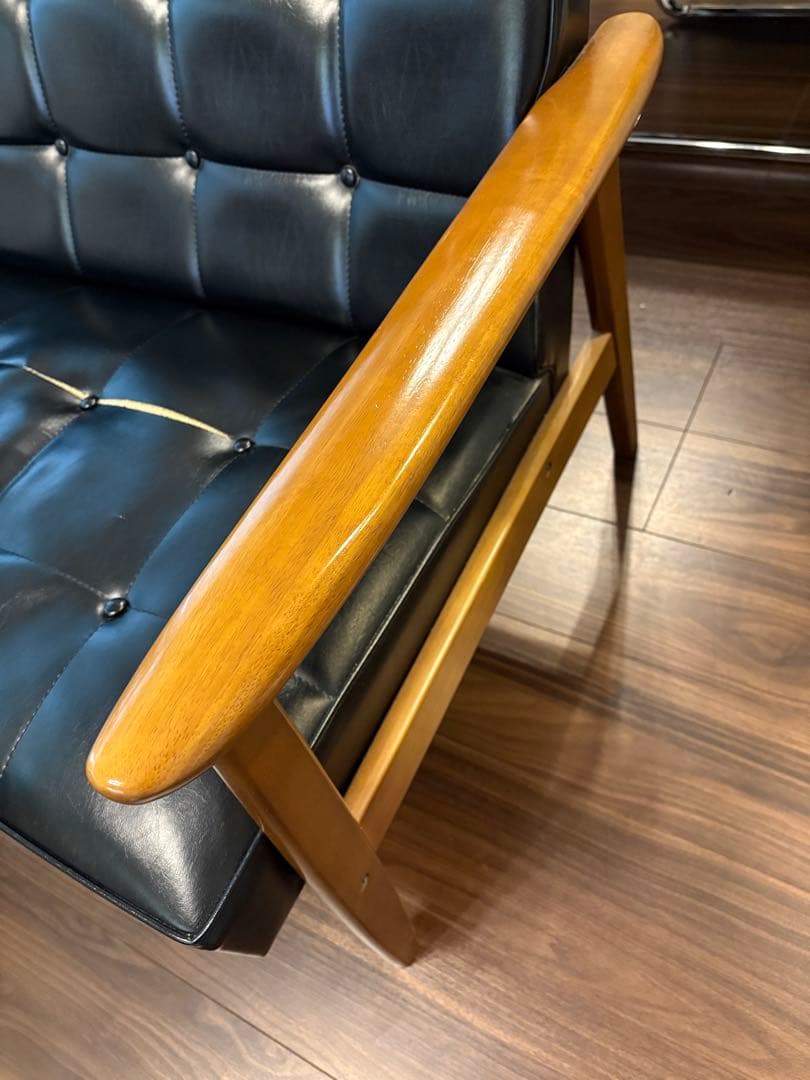 カリモク60 Kチェア 2シーター オットマン