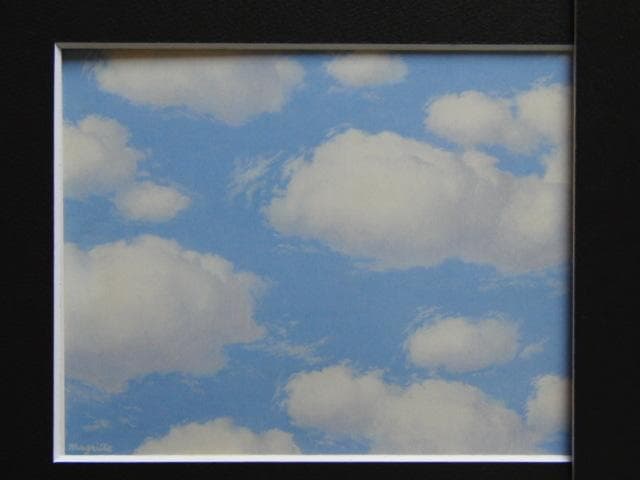 ルネ・マグリット、呪い、希少な画集より、新品高級額・額装付、状態