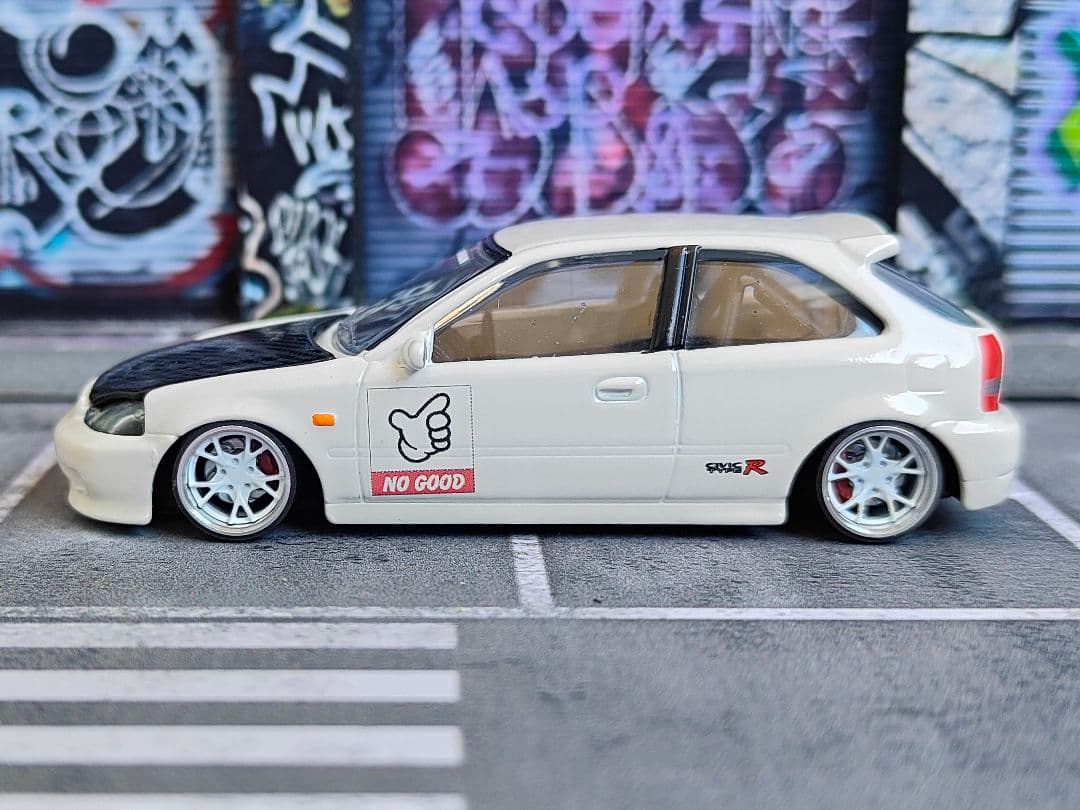 トミカ改造 ホンダ シビックEK9 ボンネット開閉 マジョレット ホット