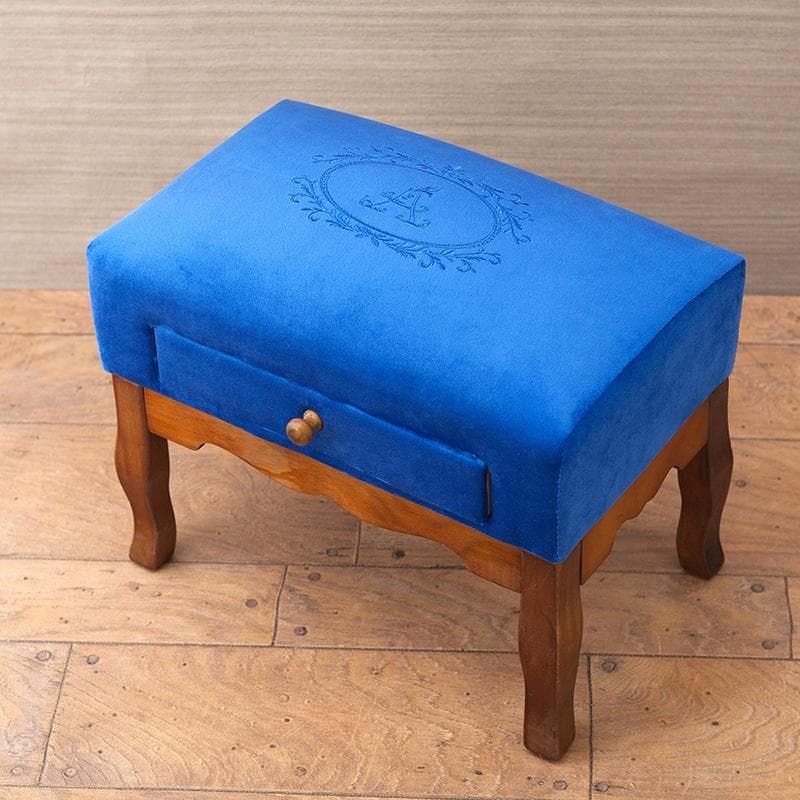 ★ドロワースツール マーヴェラス スツール イス ベルベット アルファベット