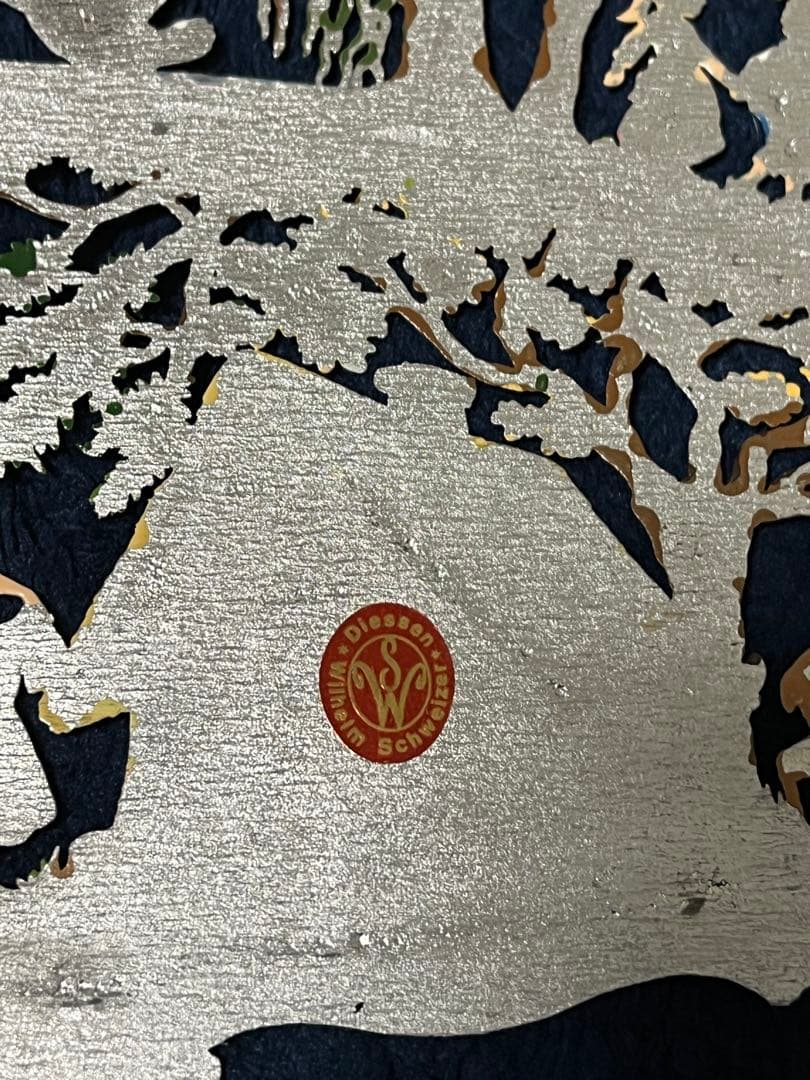 ヴィルヘルム・シュヴァイツァー　ドイツクリスマスマーケット　錫　壁掛け　メルヘン