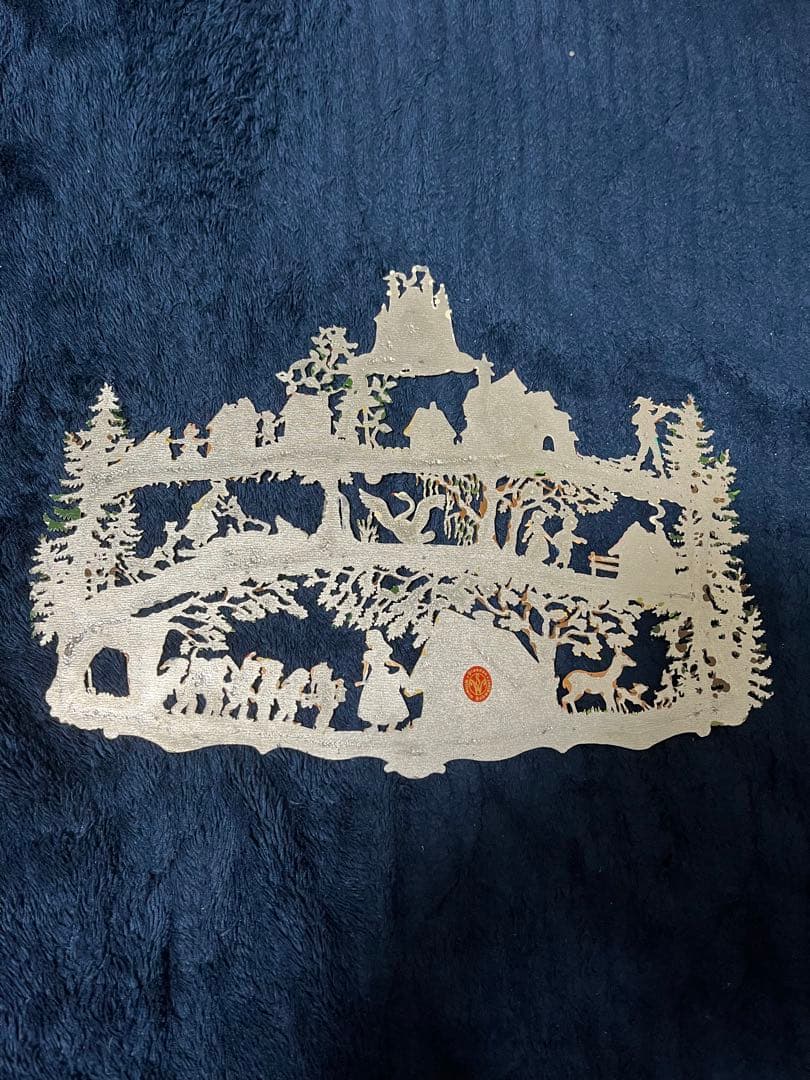 ヴィルヘルム・シュヴァイツァー　ドイツクリスマスマーケット　錫　壁掛け　メルヘン