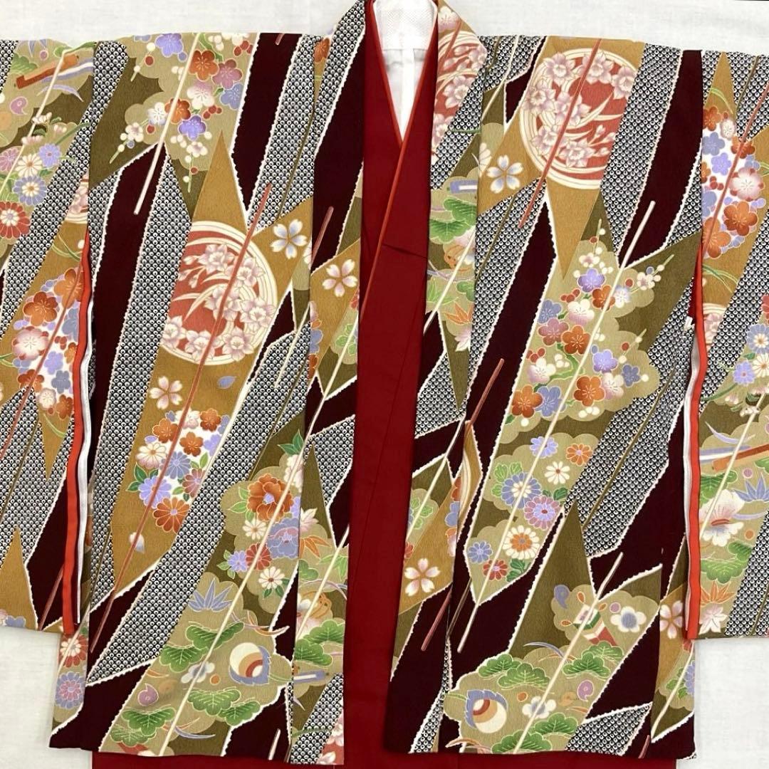 七五三 ５歳 男児 羽織・着物セット 57cm 男の子 レンタル処分品