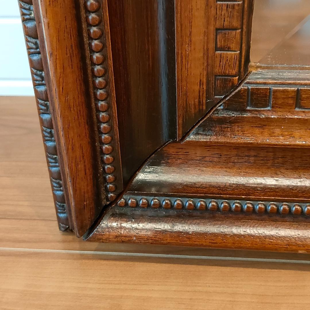 イタリア製　ミラー　姿見　アンティーク　木製フレーム
