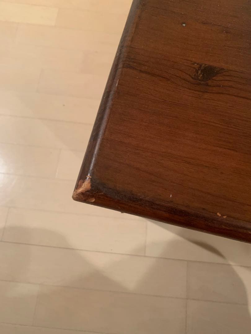 バレンシア家具 木製 正方形テーブル タイル ローテーブル