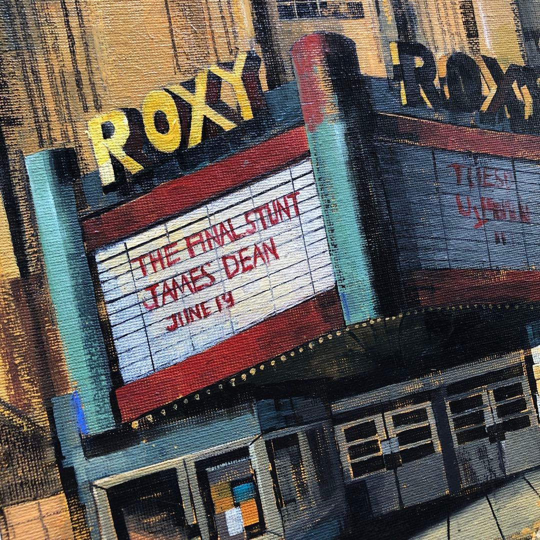 油彩『Slumbering Silver Screen』(眠る銀幕)