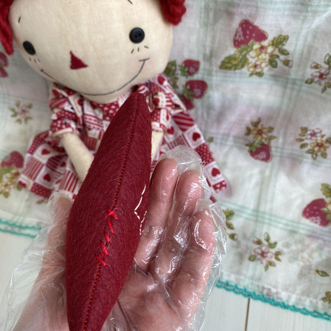 カントリードール　アニーちゃん　手作り　ハート　バレンタイン　貴重　カントリー
