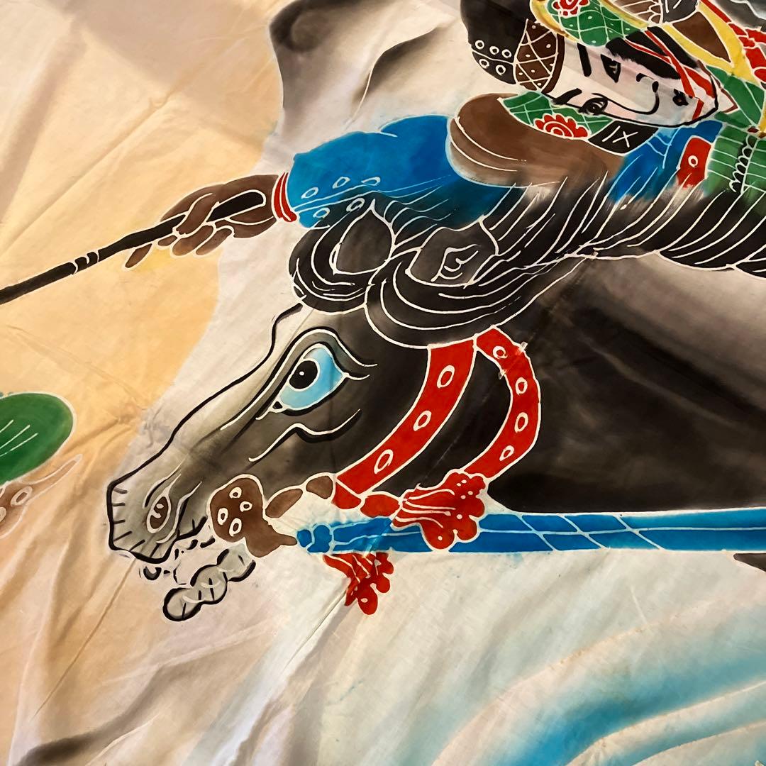 古布　武士デザイン 幕