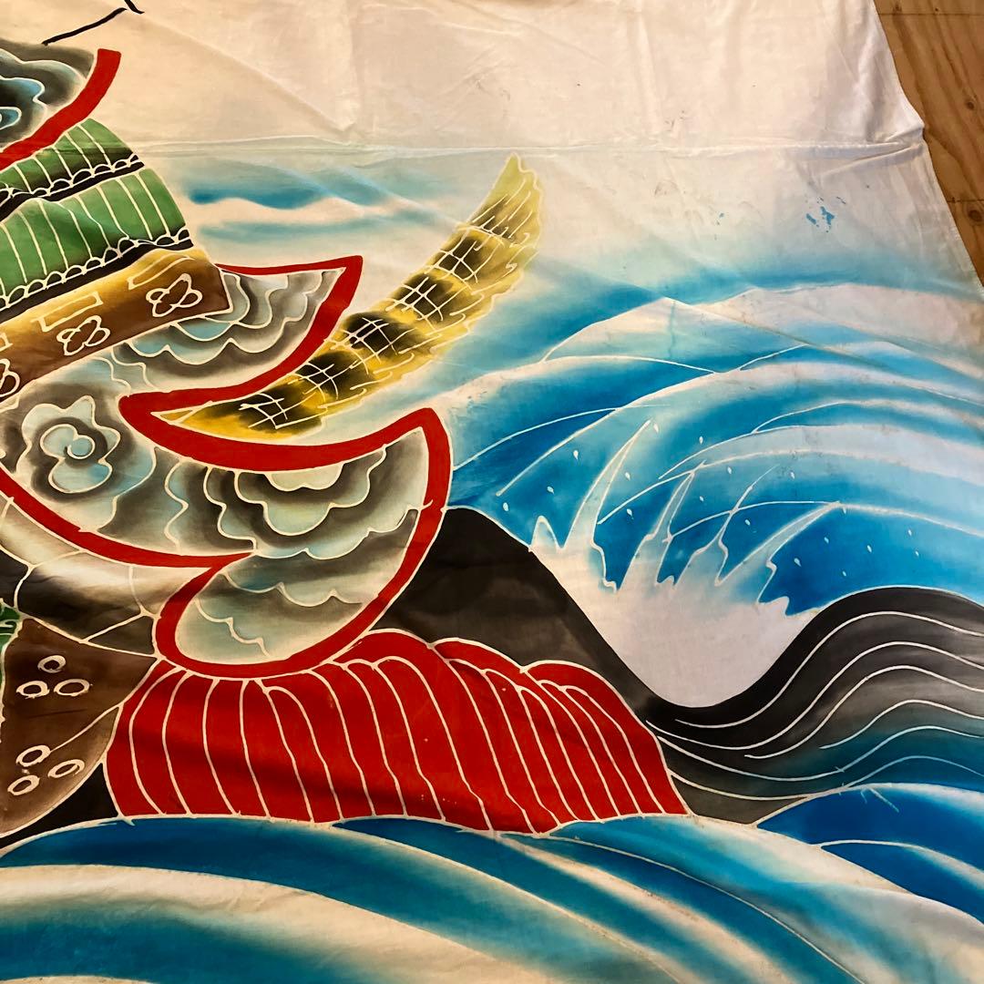 古布　武士デザイン 幕