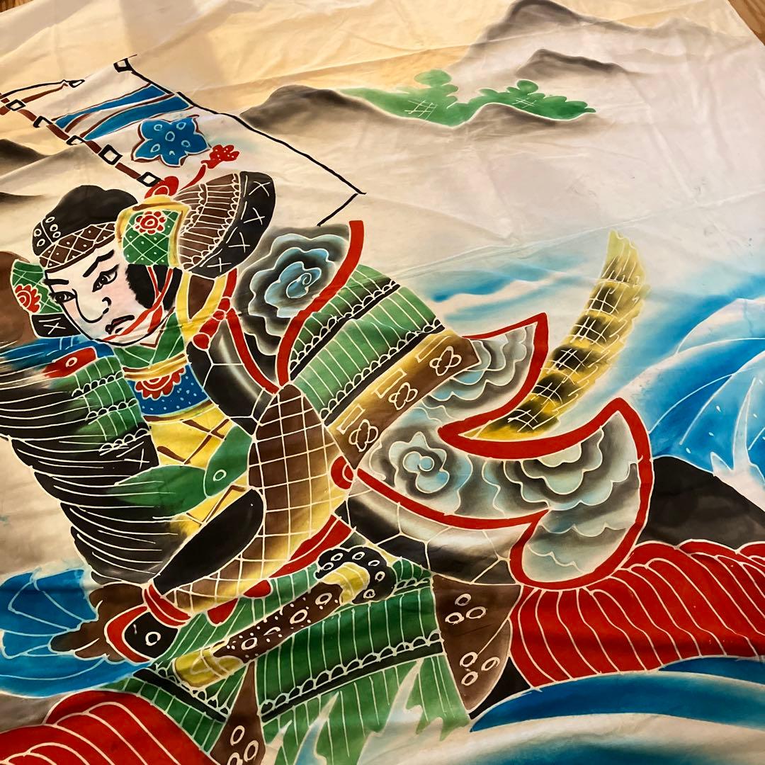 古布　武士デザイン 幕