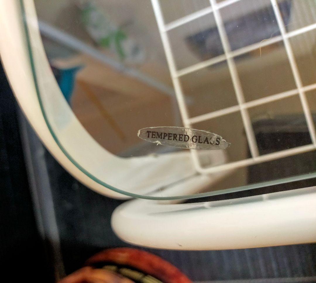 80’s スペースエイジ ミッドセンチュリー ポストモダン ガラステーブル