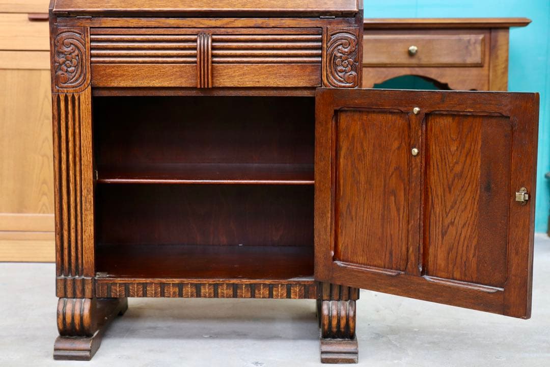 GMIK154○英国 イギリス アンティーク ライティングビューロー デスク