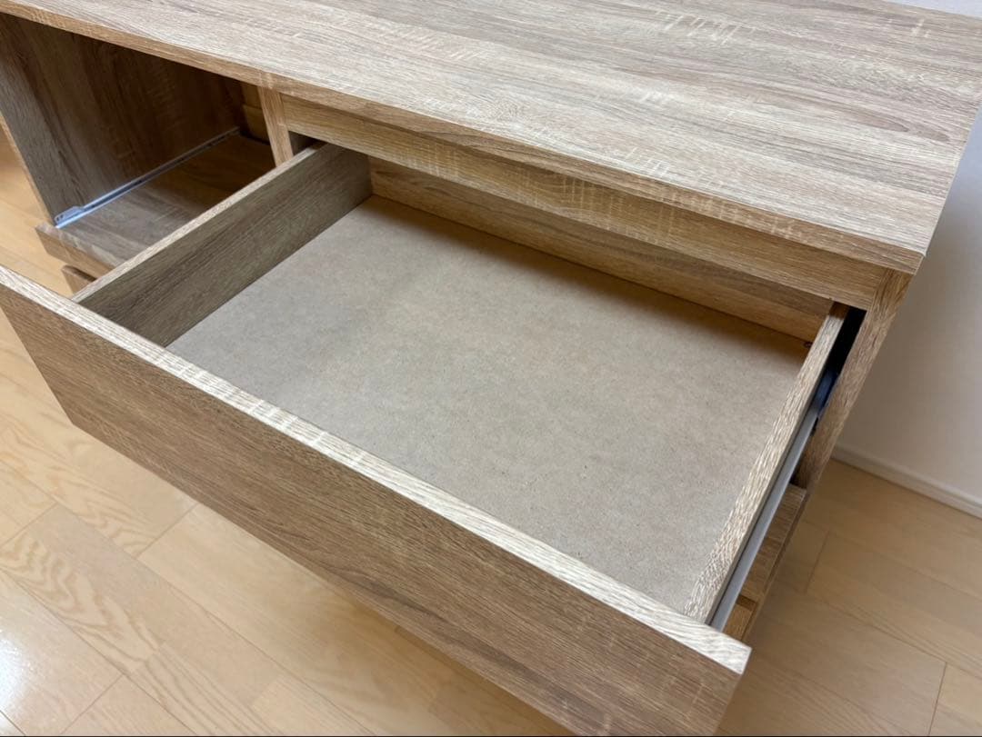 【送料込】LOWYA キッチンカウンター（オーク）　使用期間短く、美品！