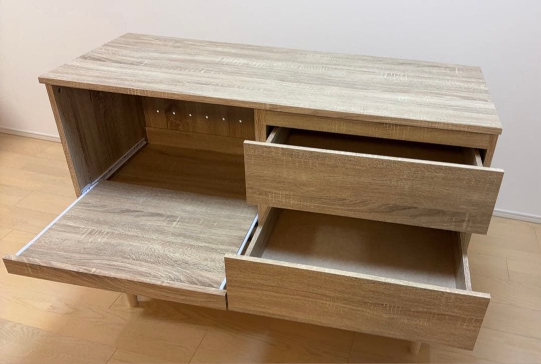 【送料込】LOWYA キッチンカウンター（オーク）　使用期間短く、美品！