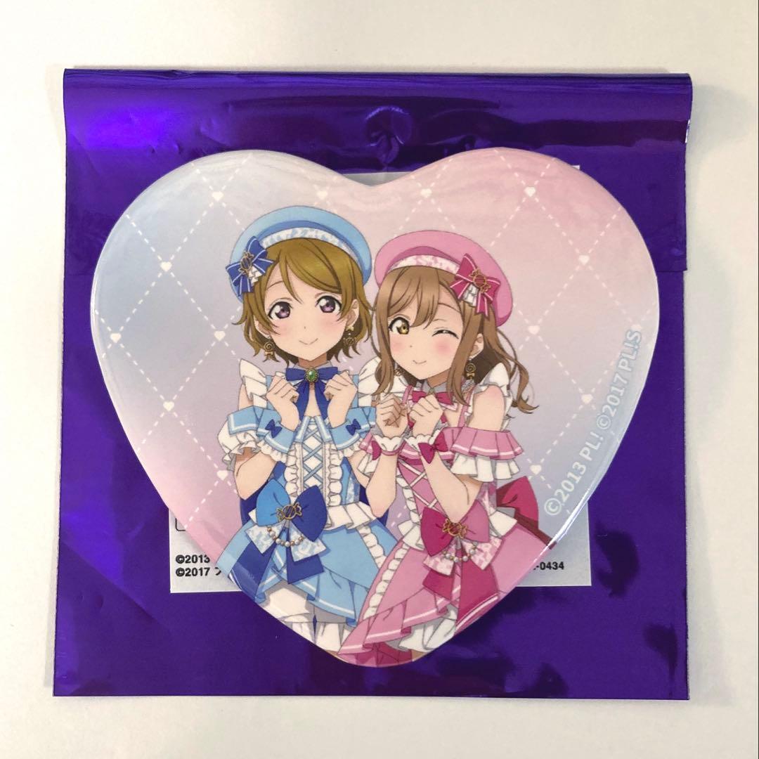 ラブライブ！POP UP STORE μ's 花陽 花丸 缶バッジ ハート型 - メルカリ