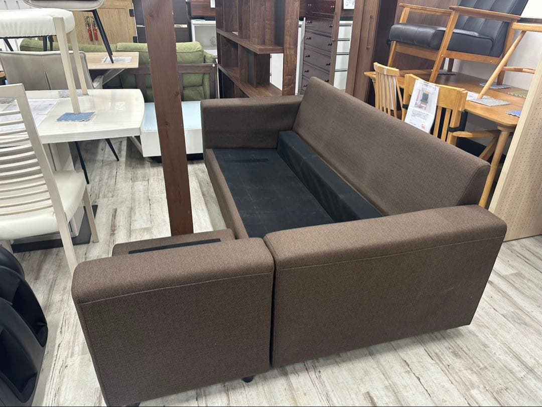 カウチソファ　ファブリック　幅200cm　北九州市福岡市限定