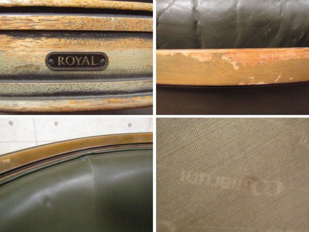 MARUNI マルニ木工 地中海ロイヤル　総革シャルルシングルソファ