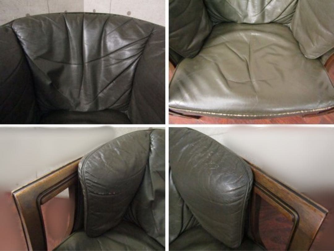 MARUNI マルニ木工 地中海ロイヤル　総革シャルルシングルソファ