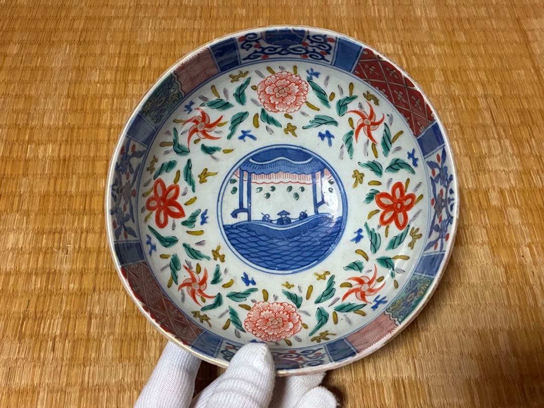 古伊万里 金彩 色絵 【太明萬暦年製】深鉢 盛鉢 丸鉢 中国 時代物