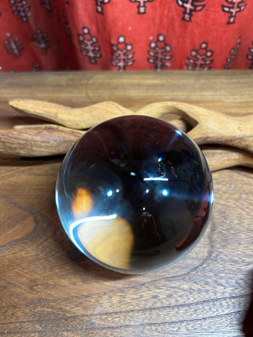 クリスタルボール(水晶玉)流木飾り