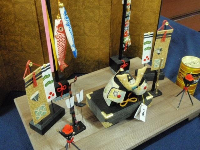 限定特価！◆新品♪50巾 ちりめん五月人形 兜飾り 鯉のぼりセット 京都龍虎堂◆