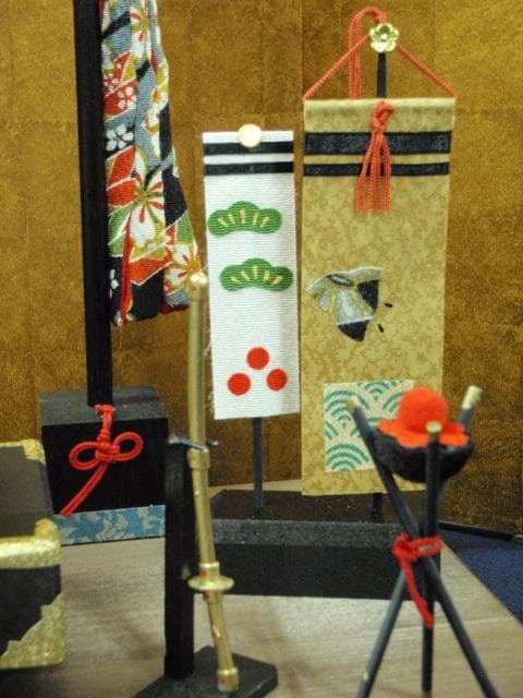 限定特価！◆新品♪50巾 ちりめん五月人形 兜飾り 鯉のぼりセット 京都龍虎堂◆