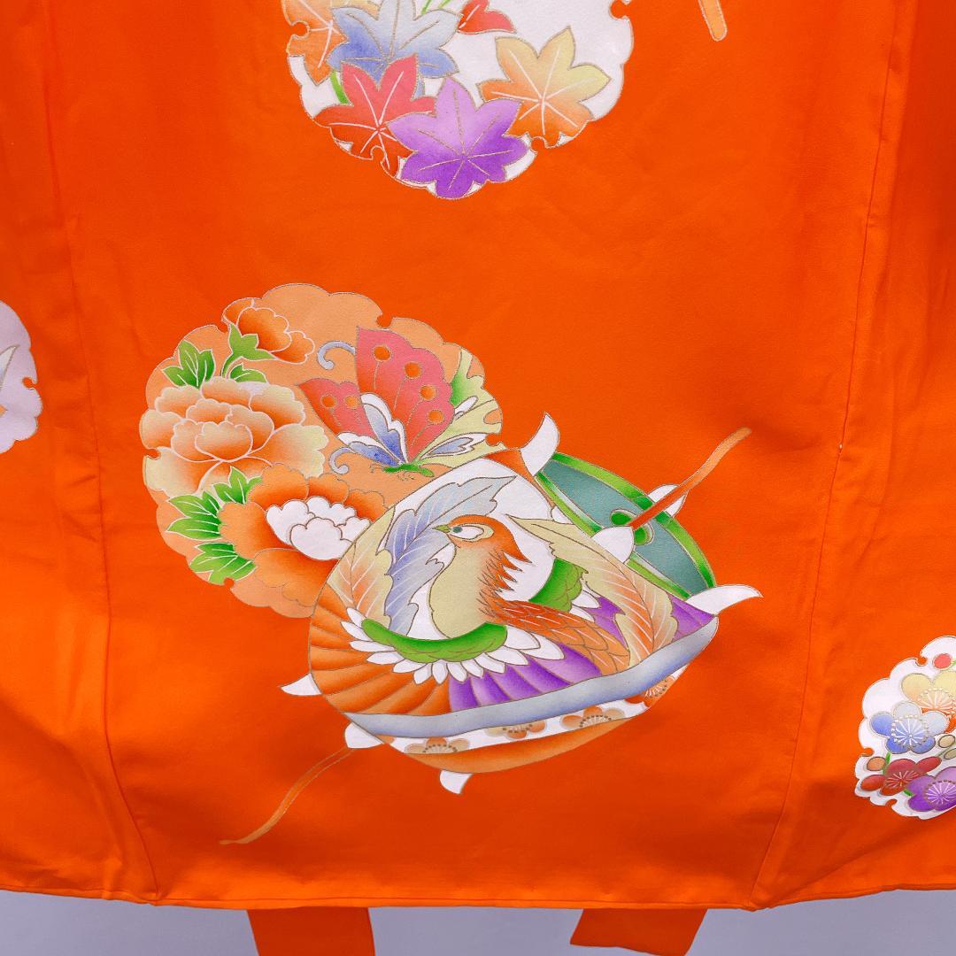 ★4024★ 子供着物 襦袢付き 一つ身 女の子 七五三 3才