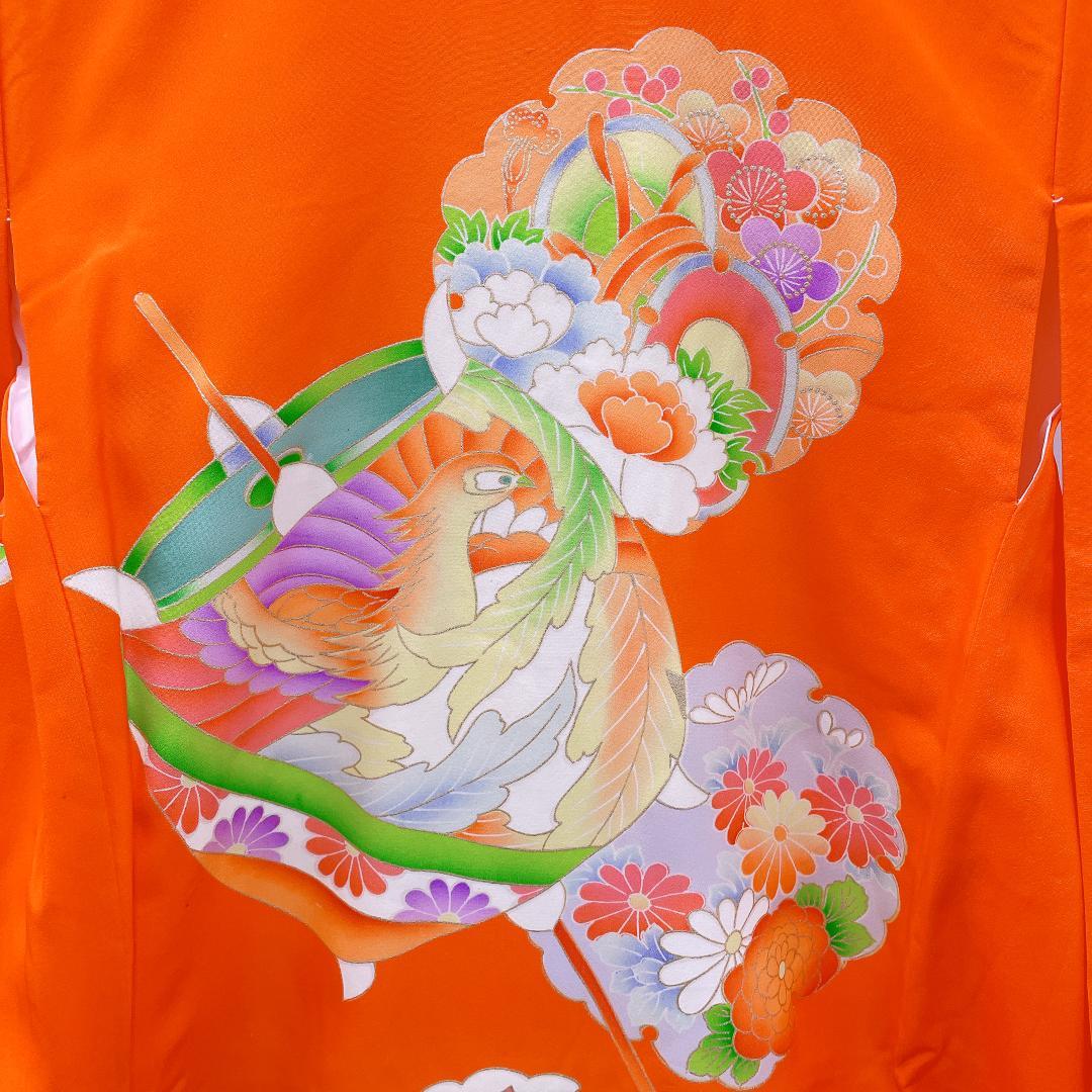 ★4024★ 子供着物 襦袢付き 一つ身 女の子 七五三 3才