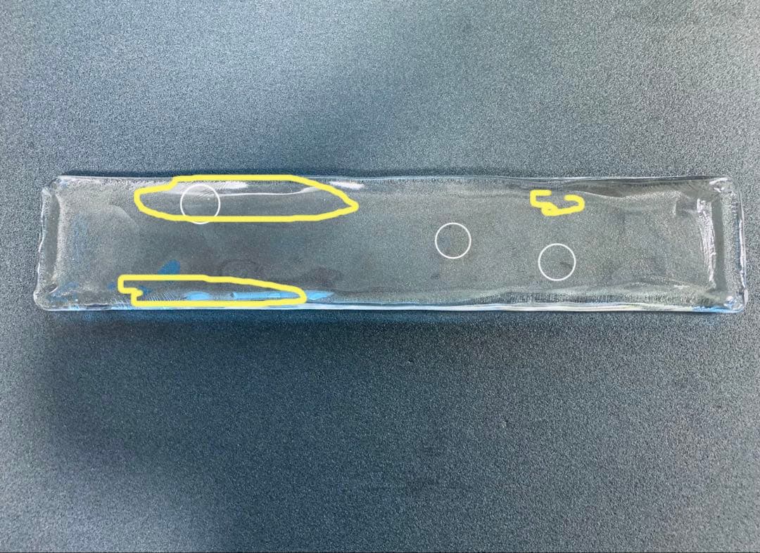 Sghr ロングアシエット：長方形プレート50cm&30cm2枚組箸置き3個