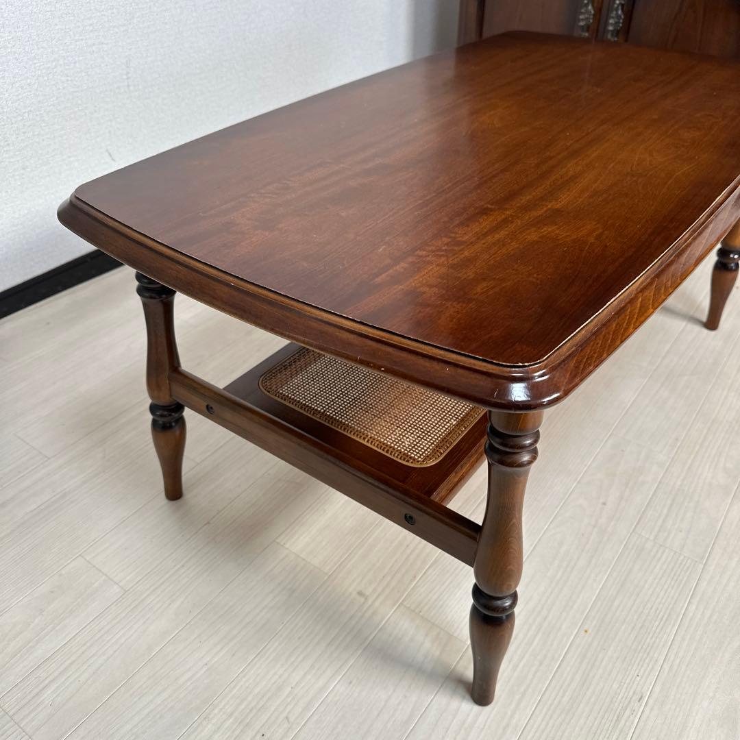 カリモク コロニアル ローテーブル センターテーブル リビングテーブル i1※