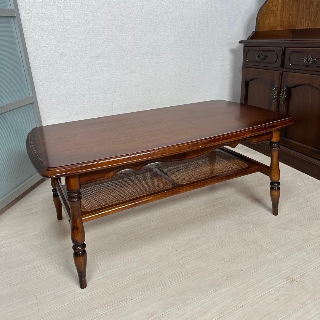 カリモク コロニアル ローテーブル センターテーブル リビングテーブル i1※