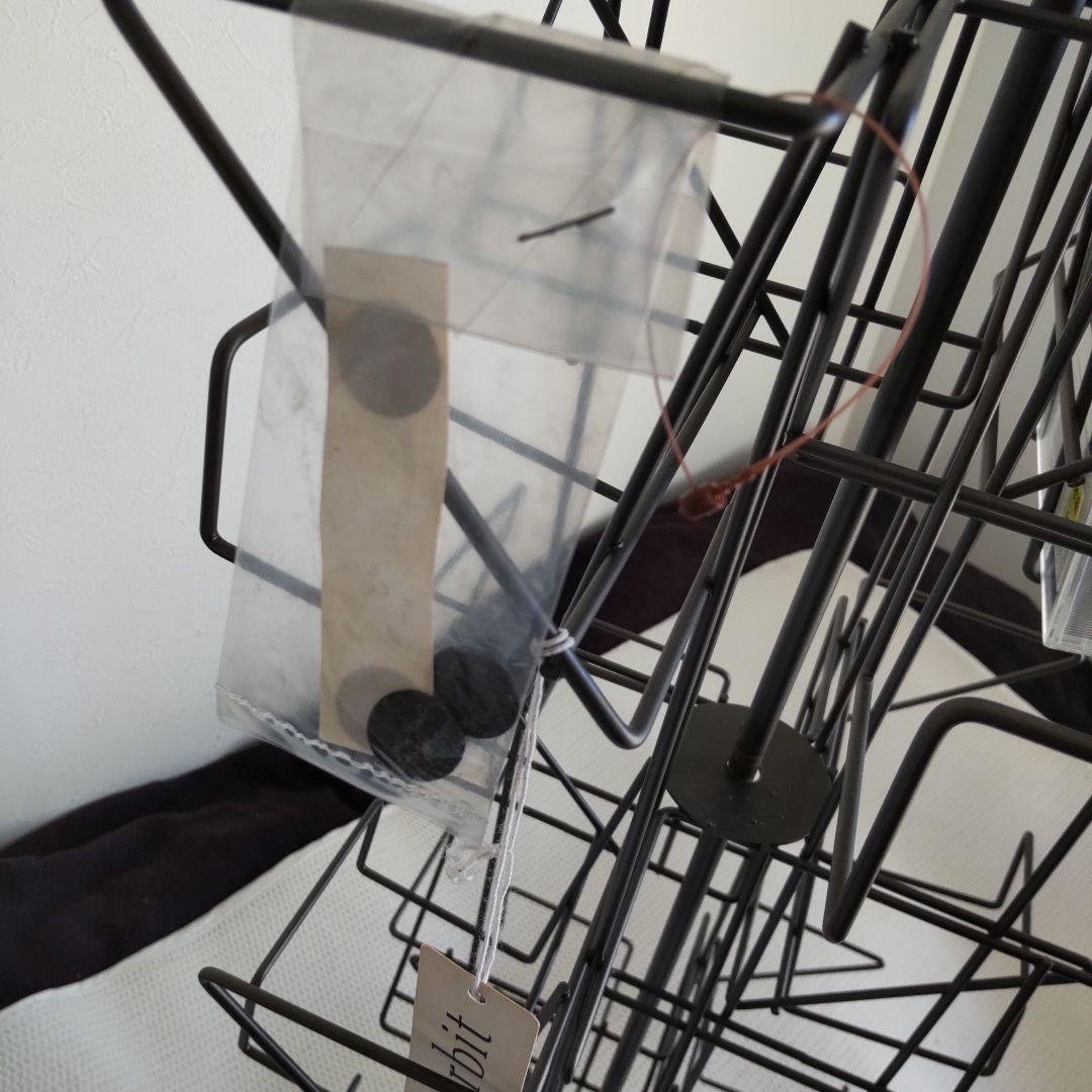 Orbit回転式スチールラック！12ポケット！CD.文庫本等収納！未使用