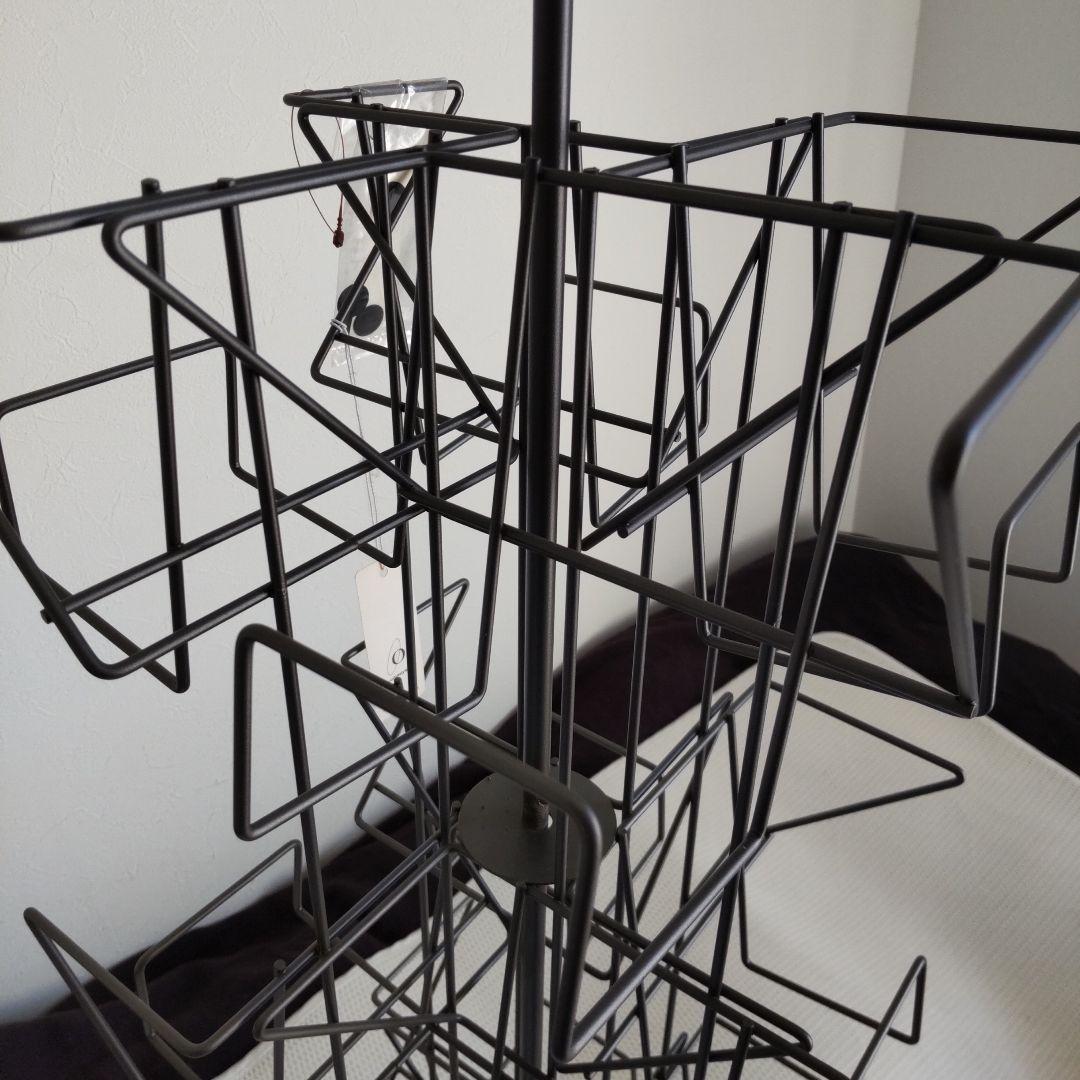 Orbit回転式スチールラック！12ポケット！CD.文庫本等収納！未使用