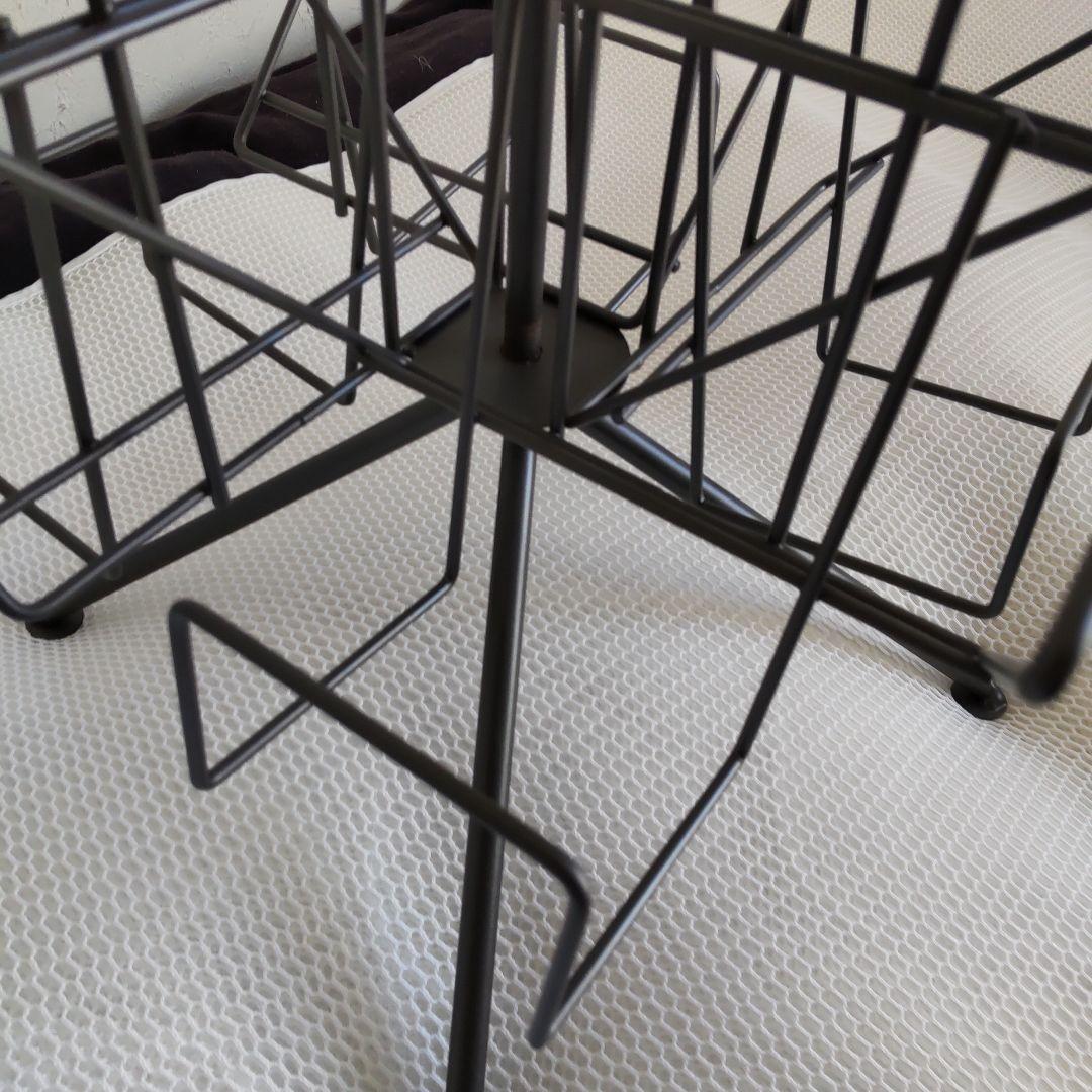 Orbit回転式スチールラック！12ポケット！CD.文庫本等収納！未使用