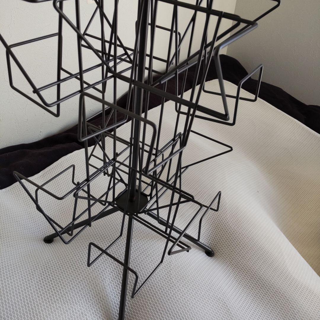 Orbit回転式スチールラック！12ポケット！CD.文庫本等収納！未使用