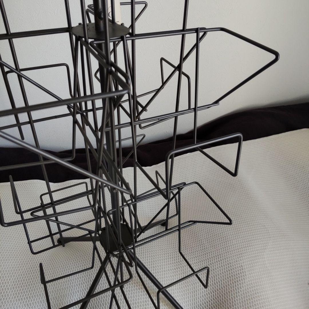 Orbit回転式スチールラック！12ポケット！CD.文庫本等収納！未使用