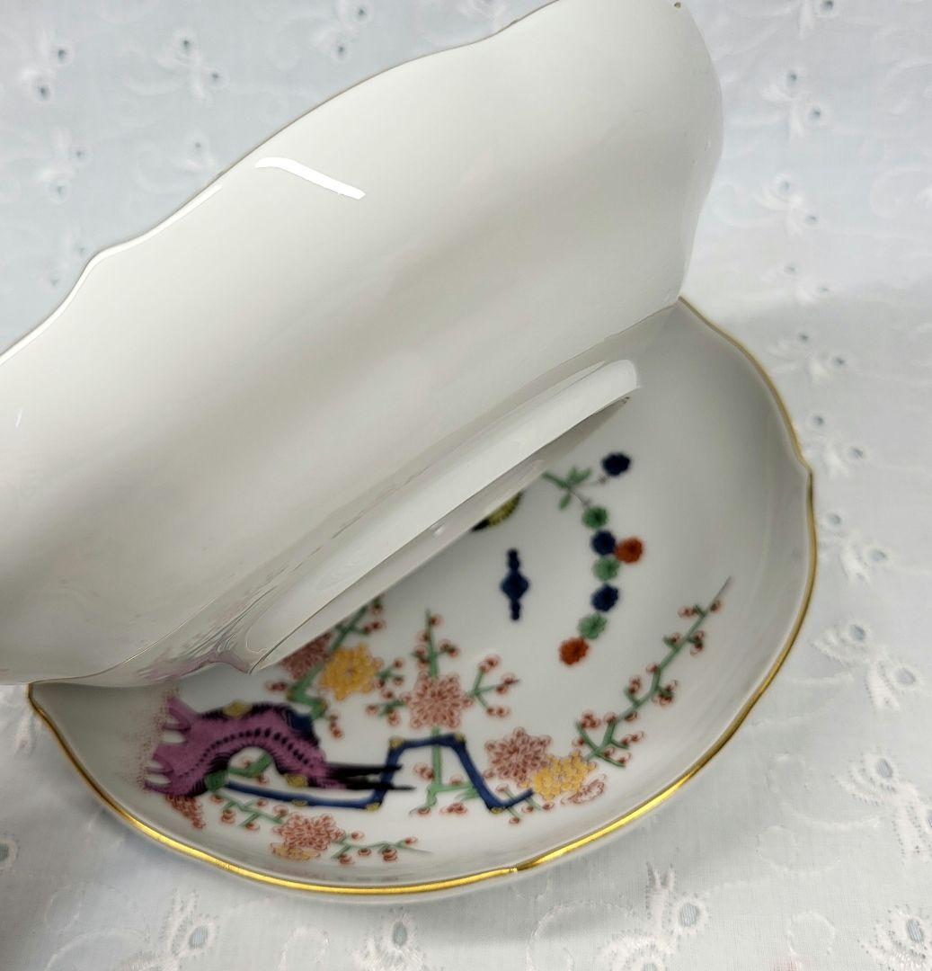 未使用近✨希少✨マイセン 柿右衛門 シノワズリ 竹虎 梅 小皿 2枚 ボウル