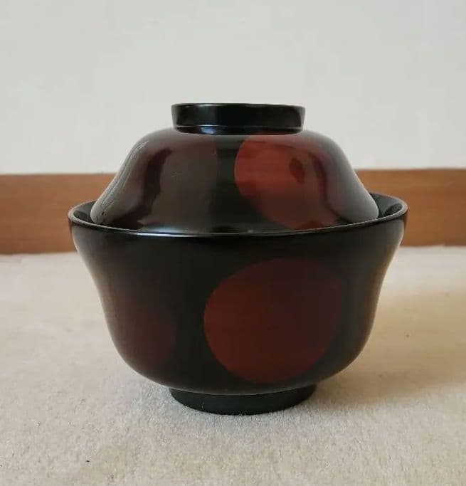 L【新品、超美品】象彦　汁椀　 日月 白檀睦美椀　五客セット