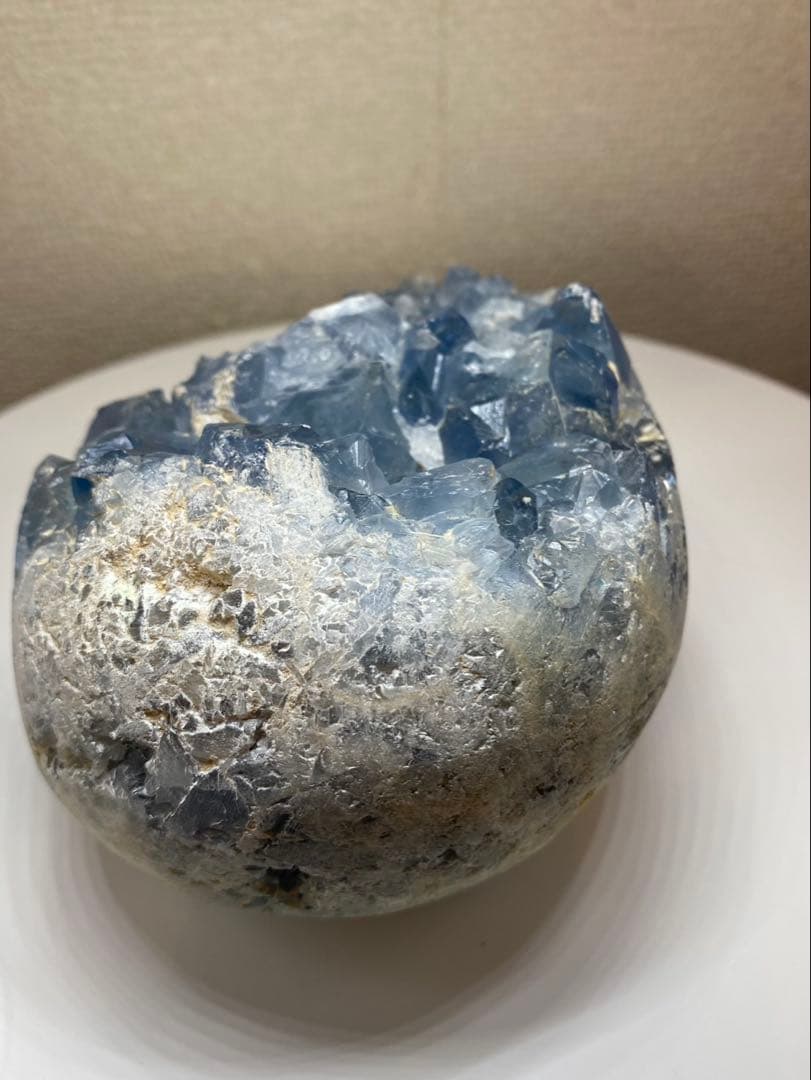 セレスタイト　天然石　原石　天青石　エッグ　2503.6g