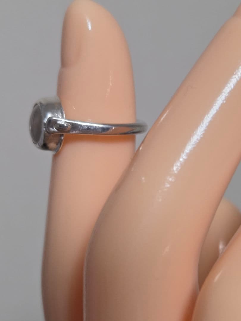 ハンドメイド　シルバーリング　クリアクォーツ　6号