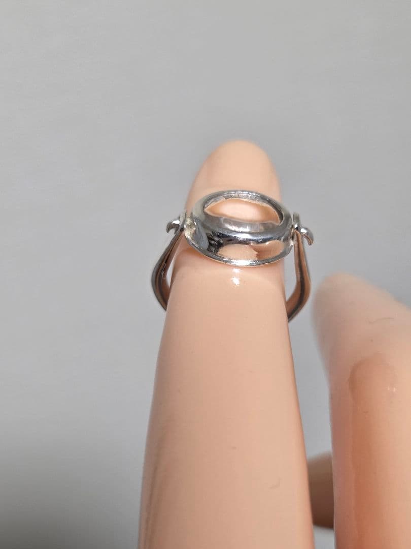 ハンドメイド　シルバーリング　クリアクォーツ　6号