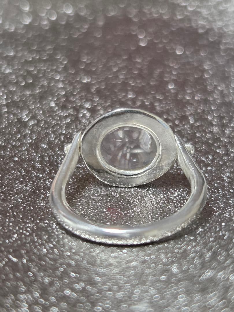 ハンドメイド　シルバーリング　クリアクォーツ　6号