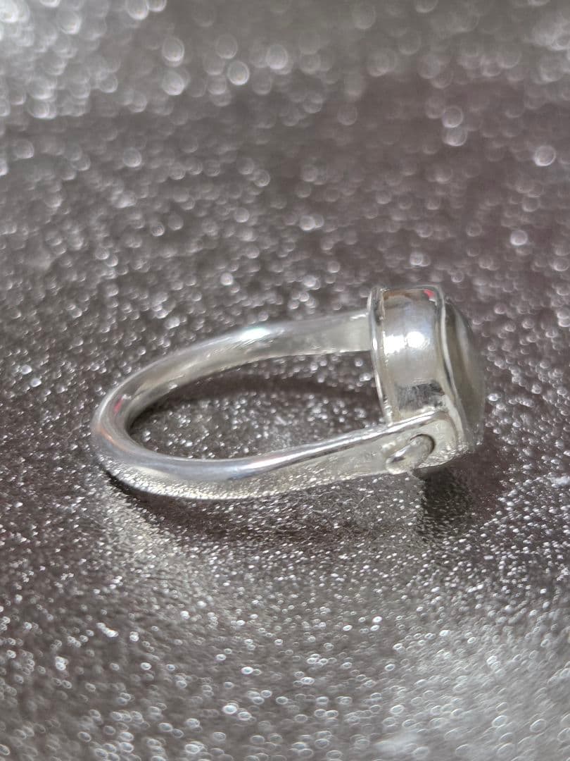 ハンドメイド　シルバーリング　クリアクォーツ　6号