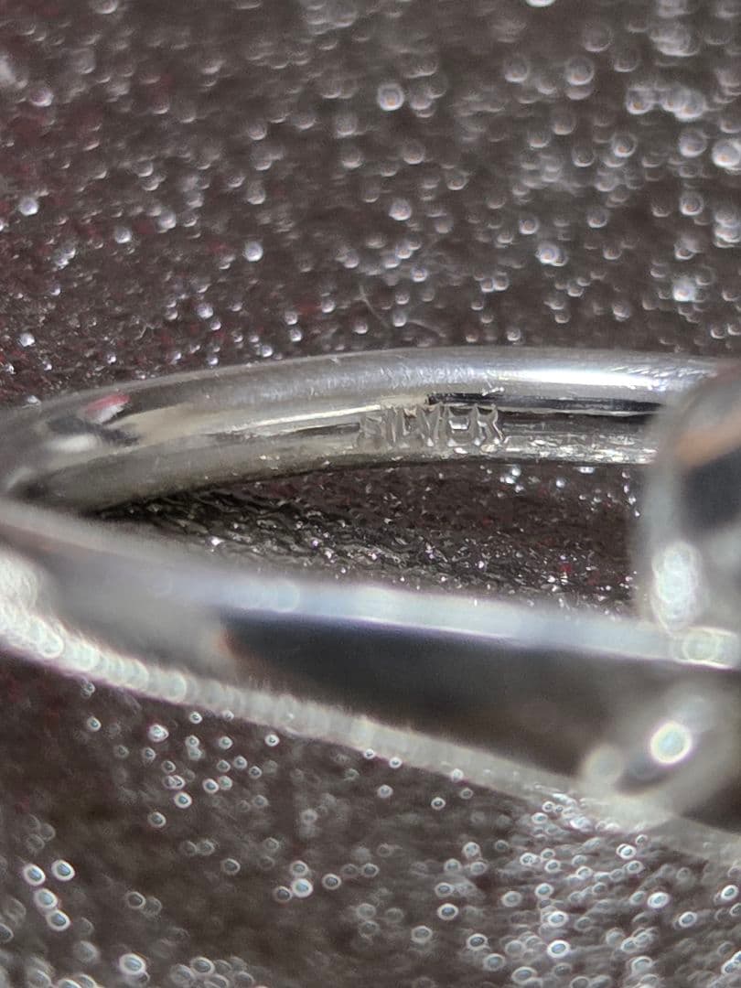 ハンドメイド　シルバーリング　クリアクォーツ　6号