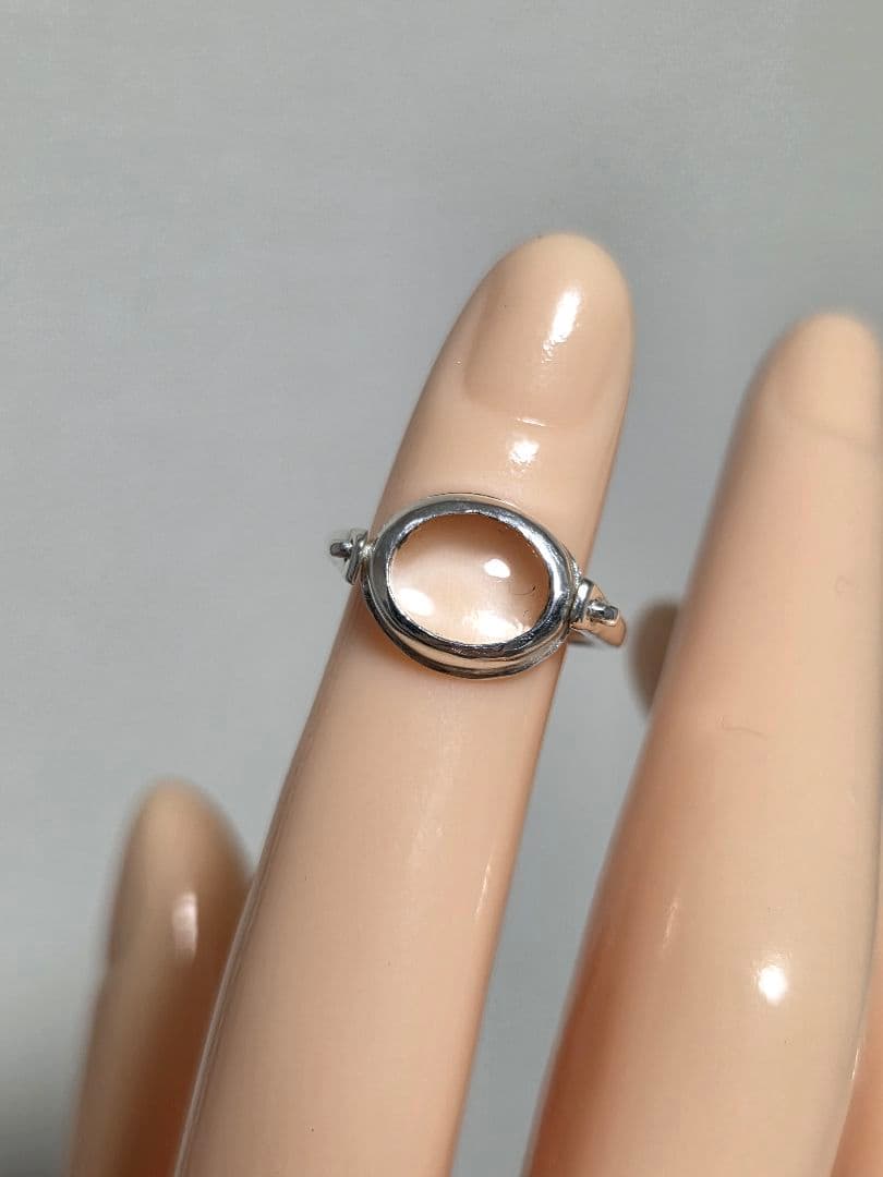 ハンドメイド　シルバーリング　クリアクォーツ　6号