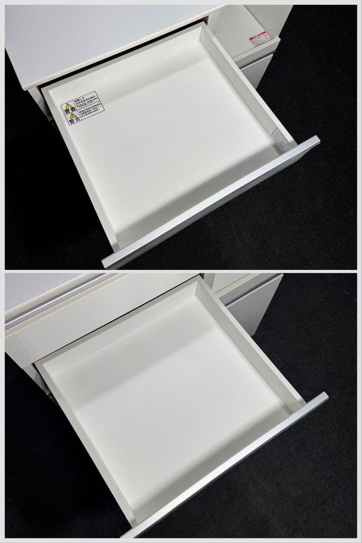 ニトリ キッチンカウンター 幅90cm 食器棚 白 ホワイト d5127