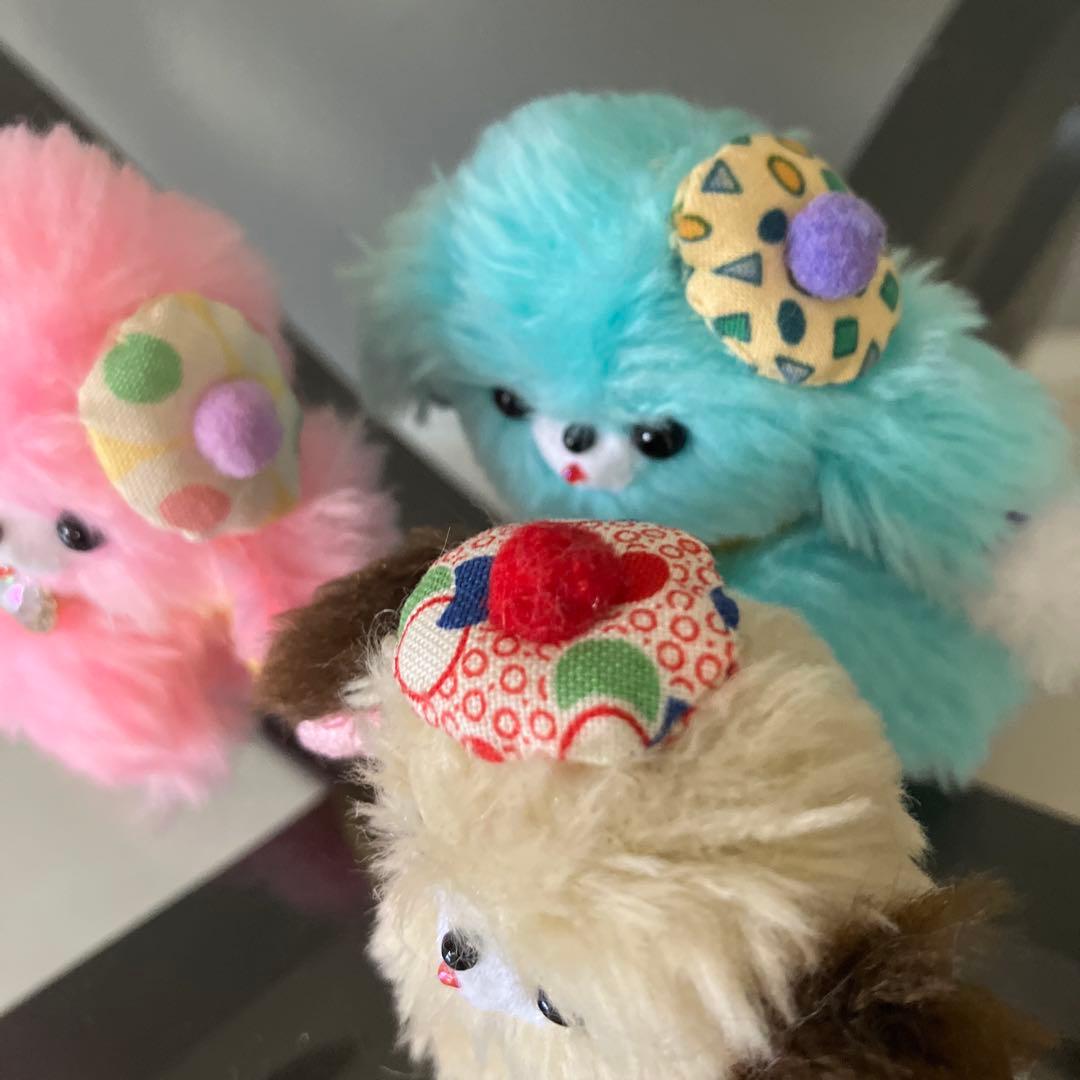 くり　レトロポップ　わんちゃん　ベージュ