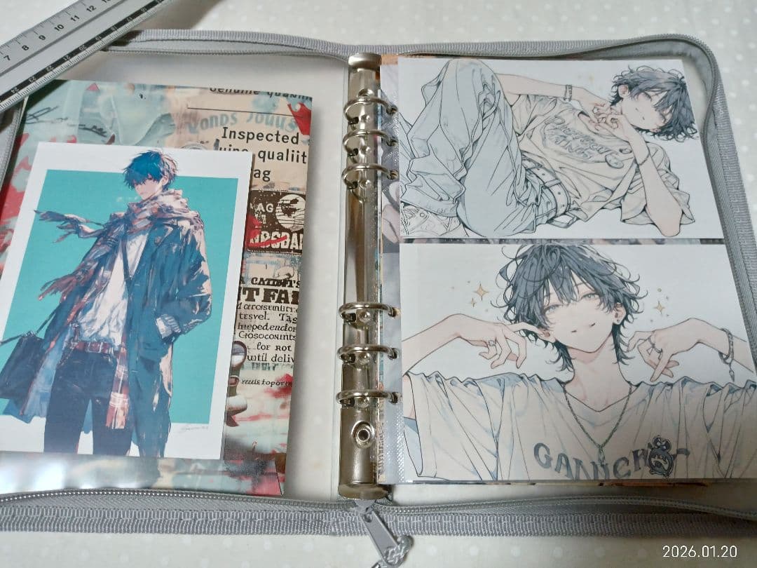 ☆専用☆0120-03　A5サイズ6穴バインダーおすそ分けファイル♪メンズ