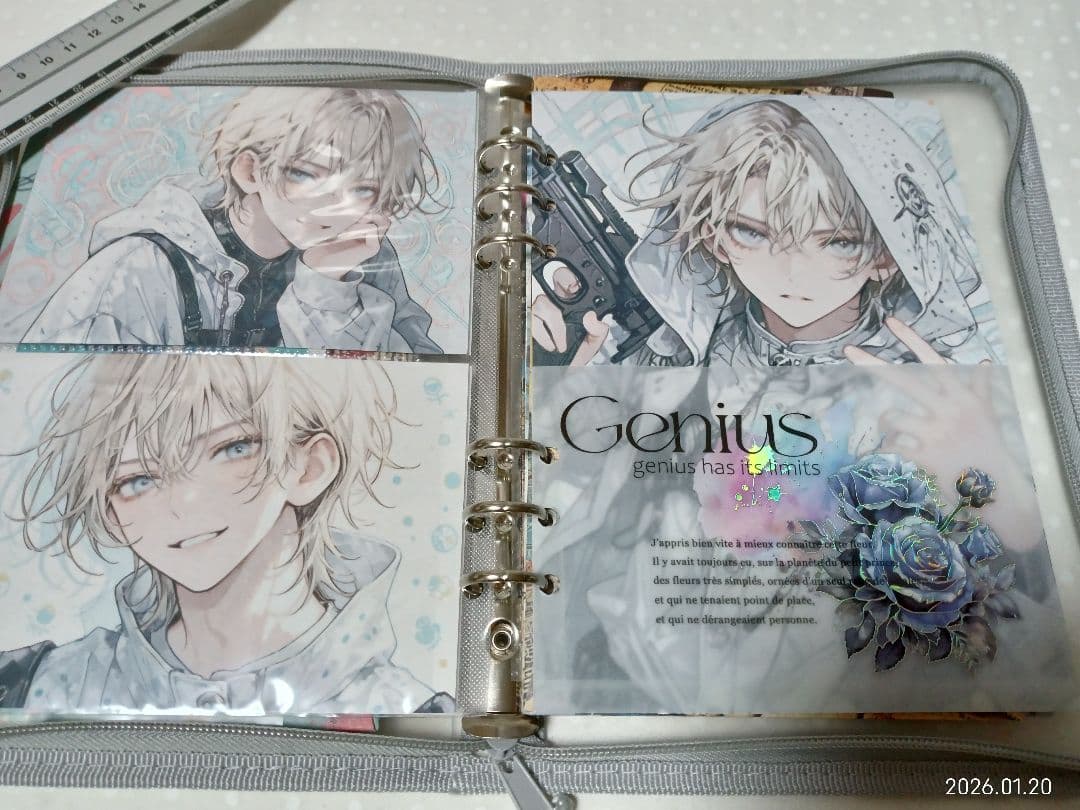 ☆専用☆0120-03　A5サイズ6穴バインダーおすそ分けファイル♪メンズ