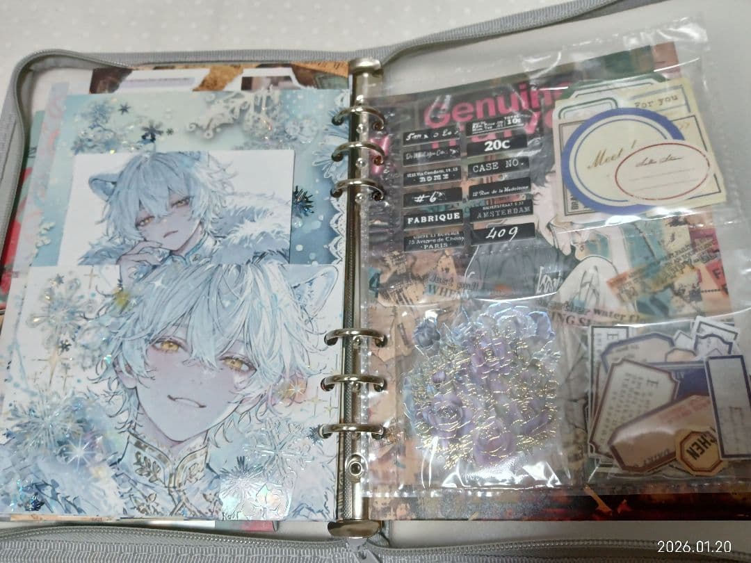 ☆専用☆0120-03　A5サイズ6穴バインダーおすそ分けファイル♪メンズ